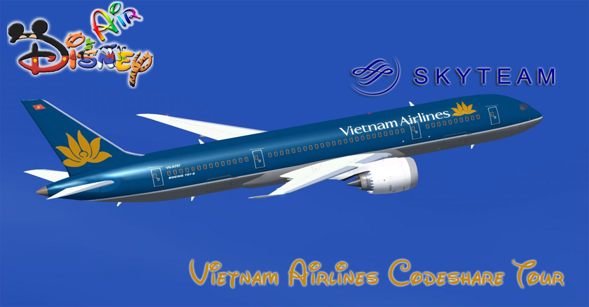 Disney Air's Vietnam Airlines Codeshare Tour