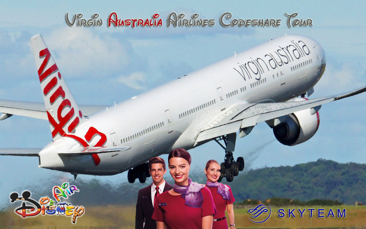 Disney Air's Virgin Australia Airlines Codeshare Tour 